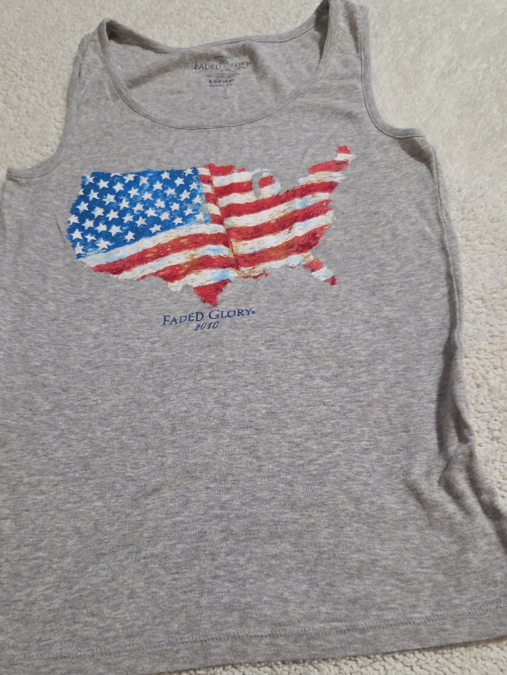 FADED GLORY PATRIOTIC TANK TOP